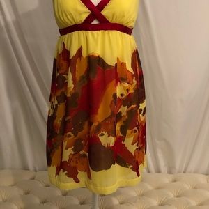 Arden b fall into Autumn dress cutout sz Large